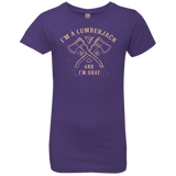 T-Shirts Purple Rush / YXS I'm a Lumberjack Girls Premium T-Shirt
