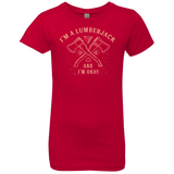 T-Shirts Red / YXS I'm a Lumberjack Girls Premium T-Shirt