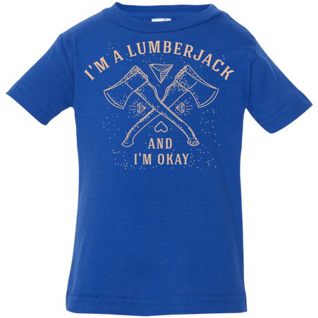 T-Shirts Royal / 6 Months I'm a Lumberjack Infant Premium T-Shirt