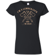 T-Shirts Black / S I'm a Lumberjack Junior Slimmer-Fit T-Shirt