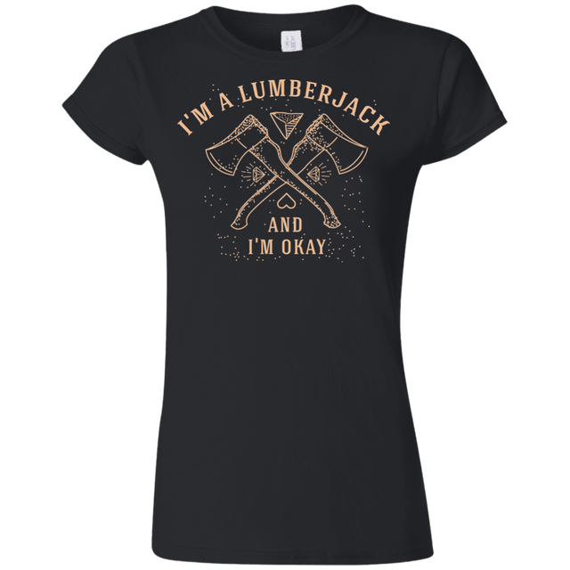 T-Shirts Black / S I'm a Lumberjack Junior Slimmer-Fit T-Shirt