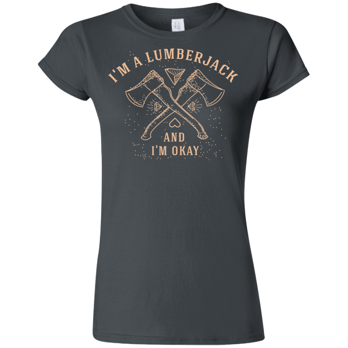 T-Shirts Charcoal / S I'm a Lumberjack Junior Slimmer-Fit T-Shirt