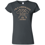 T-Shirts Charcoal / S I'm a Lumberjack Junior Slimmer-Fit T-Shirt