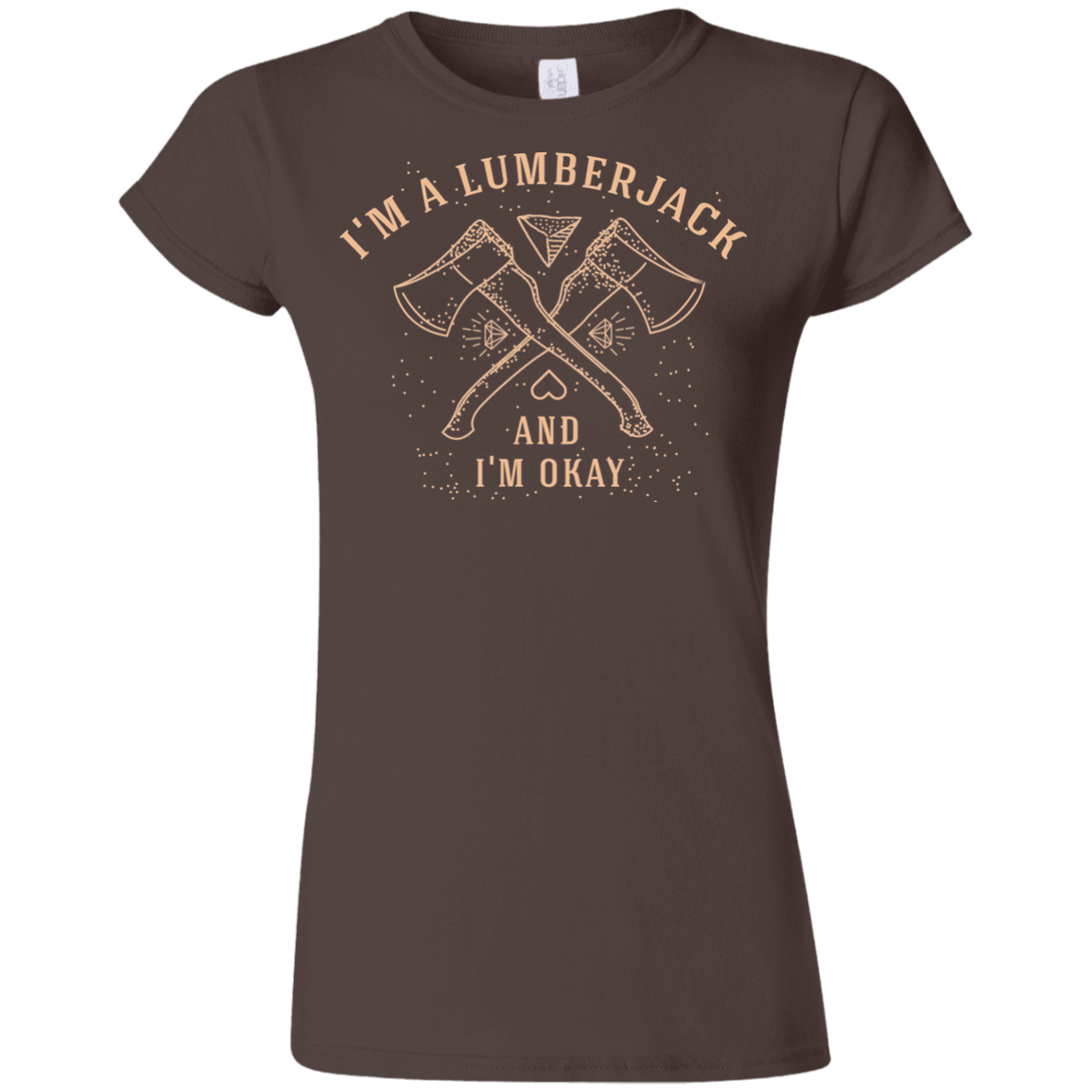 T-Shirts Dark Chocolate / S I'm a Lumberjack Junior Slimmer-Fit T-Shirt