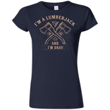 T-Shirts Navy / S I'm a Lumberjack Junior Slimmer-Fit T-Shirt