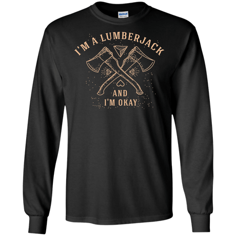 T-Shirts Black / S I'm a Lumberjack Men's Long Sleeve T-Shirt