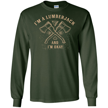 T-Shirts Forest Green / S I'm a Lumberjack Men's Long Sleeve T-Shirt