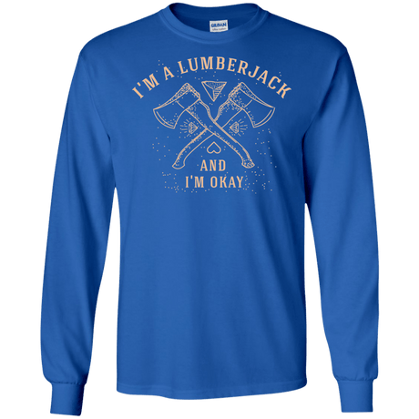 T-Shirts Royal / S I'm a Lumberjack Men's Long Sleeve T-Shirt