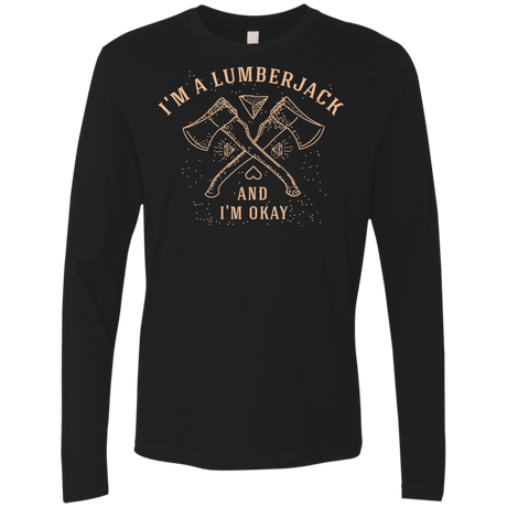 T-Shirts Black / Small I'm a Lumberjack Men's Premium Long Sleeve