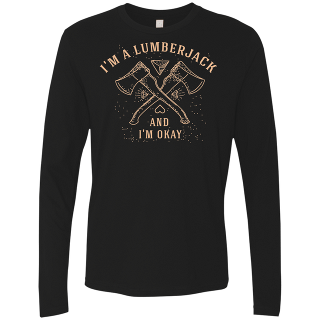 T-Shirts Black / Small I'm a Lumberjack Men's Premium Long Sleeve