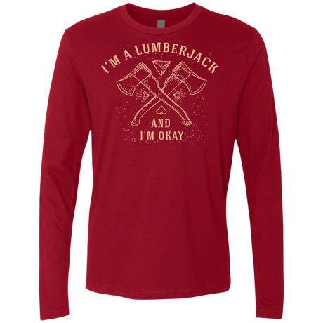 T-Shirts Cardinal / S I'm a Lumberjack Men's Premium Long Sleeve