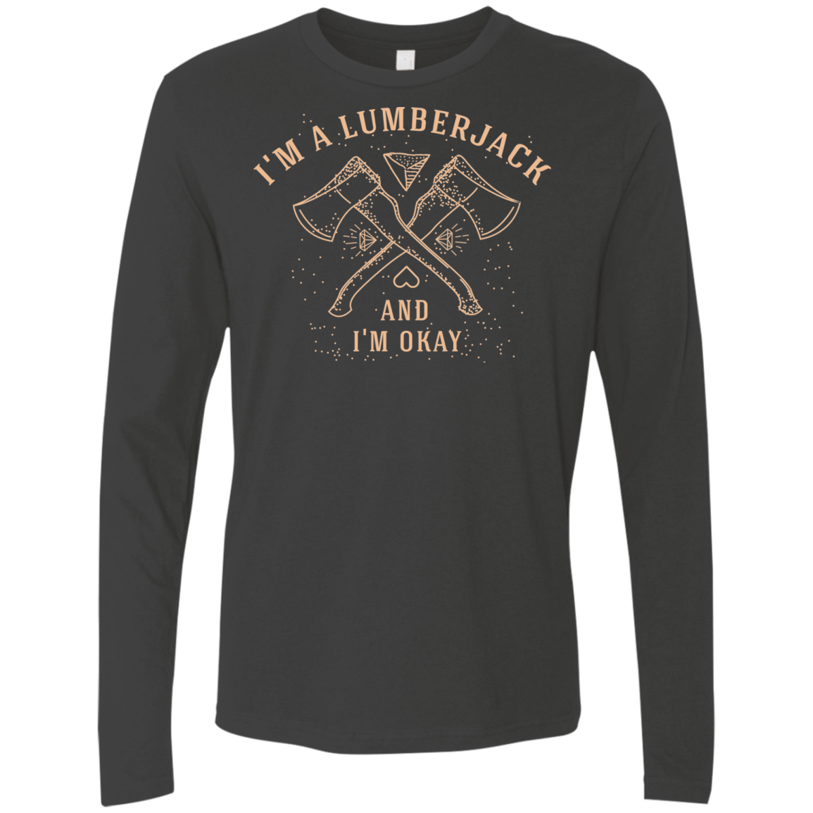 T-Shirts Heavy Metal / S I'm a Lumberjack Men's Premium Long Sleeve