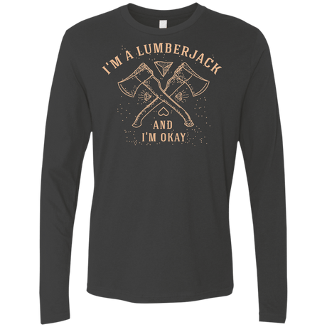 T-Shirts Heavy Metal / S I'm a Lumberjack Men's Premium Long Sleeve