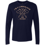 T-Shirts Midnight Navy / S I'm a Lumberjack Men's Premium Long Sleeve