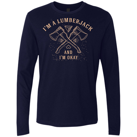 T-Shirts Midnight Navy / S I'm a Lumberjack Men's Premium Long Sleeve