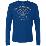 T-Shirts Royal / S I'm a Lumberjack Men's Premium Long Sleeve