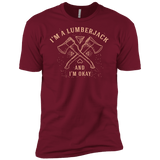 T-Shirts Cardinal / X-Small I'm a Lumberjack Men's Premium T-Shirt