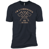 T-Shirts Indigo / X-Small I'm a Lumberjack Men's Premium T-Shirt