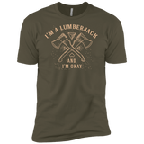 T-Shirts Military Green / X-Small I'm a Lumberjack Men's Premium T-Shirt