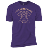 T-Shirts Purple Rush/ / X-Small I'm a Lumberjack Men's Premium T-Shirt
