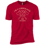 T-Shirts Red / X-Small I'm a Lumberjack Men's Premium T-Shirt