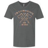 T-Shirts Heavy Metal / X-Small I'm a Lumberjack Men's Premium V-Neck