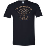 T-Shirts Black / X-Small I'm a Lumberjack Men's Semi-Fitted Softstyle