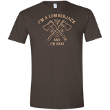 T-Shirts Dark Chocolate / S I'm a Lumberjack Men's Semi-Fitted Softstyle