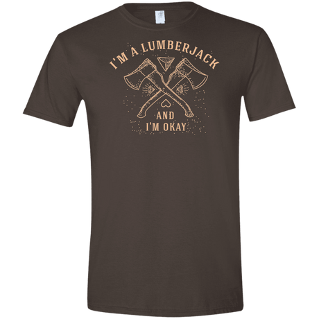 T-Shirts Dark Chocolate / S I'm a Lumberjack Men's Semi-Fitted Softstyle