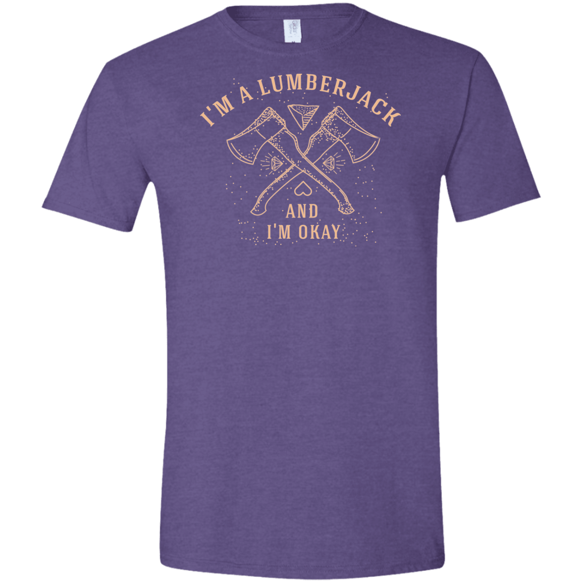 T-Shirts Heather Purple / S I'm a Lumberjack Men's Semi-Fitted Softstyle