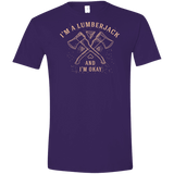 T-Shirts Purple / S I'm a Lumberjack Men's Semi-Fitted Softstyle