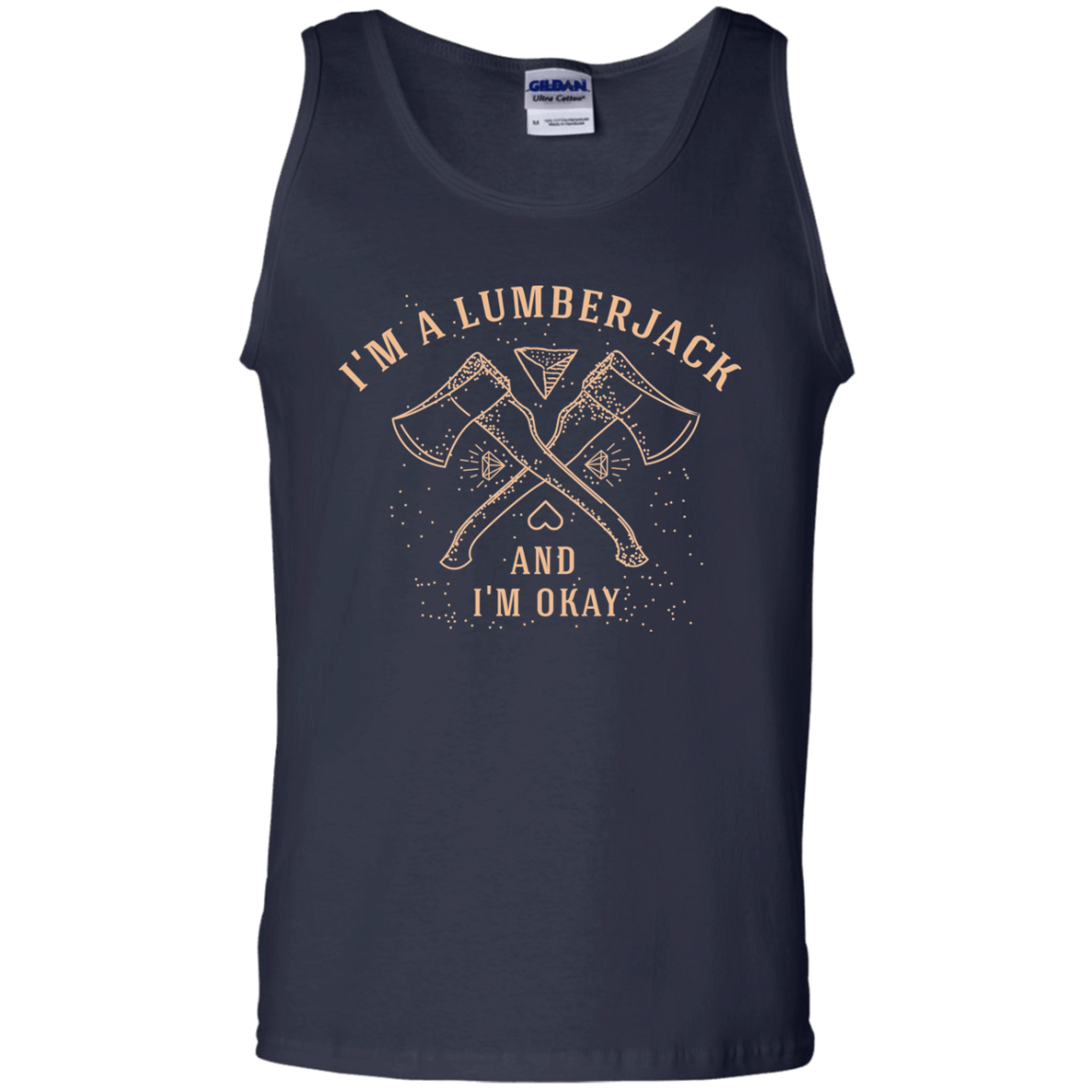 T-Shirts Navy / S I'm a Lumberjack Men's Tank Top