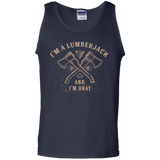 T-Shirts Navy / S I'm a Lumberjack Men's Tank Top