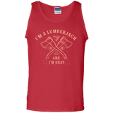 T-Shirts Red / S I'm a Lumberjack Men's Tank Top