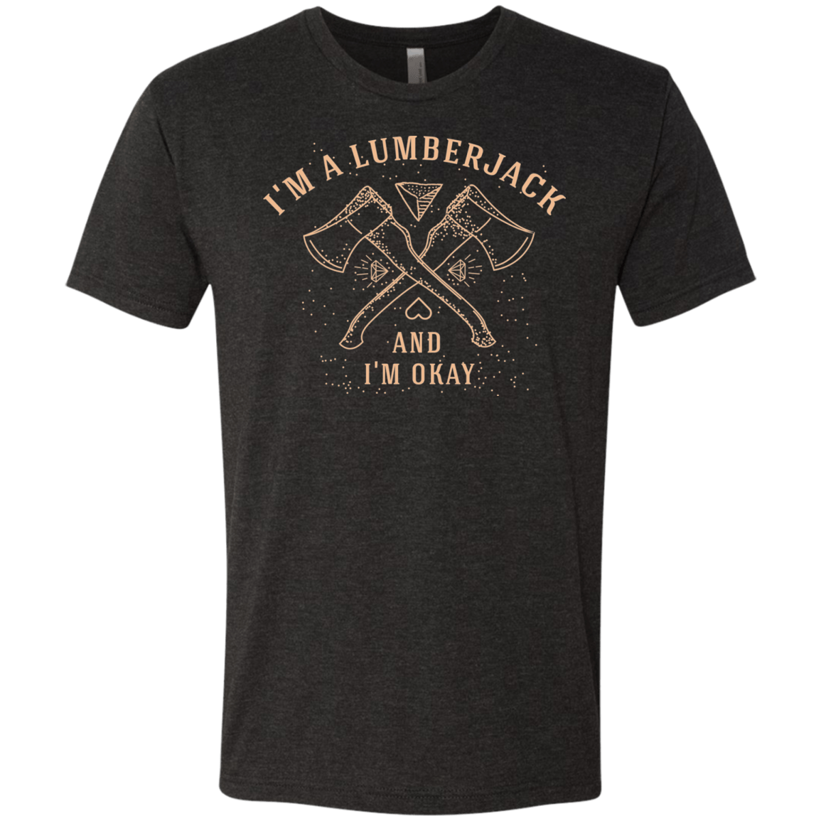 T-Shirts Vintage Black / S I'm a Lumberjack Men's Triblend T-Shirt