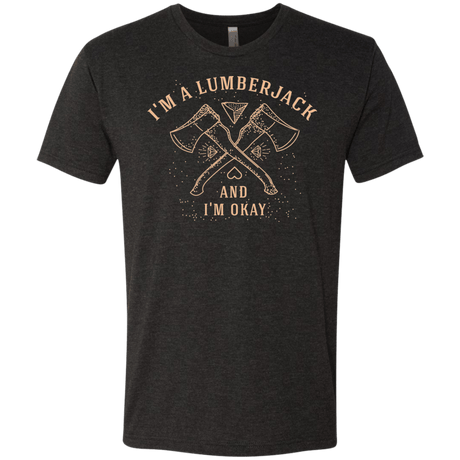 T-Shirts Vintage Black / S I'm a Lumberjack Men's Triblend T-Shirt