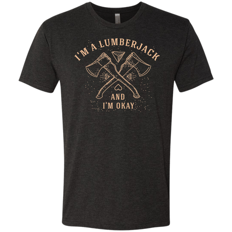 T-Shirts Vintage Black / Small I'm a Lumberjack Men's Triblend T-Shirt