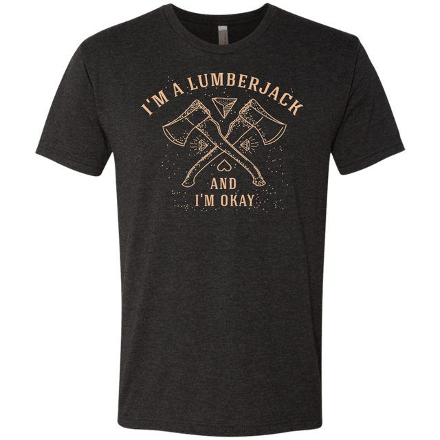 T-Shirts Vintage Black / Small I'm a Lumberjack Men's Triblend T-Shirt