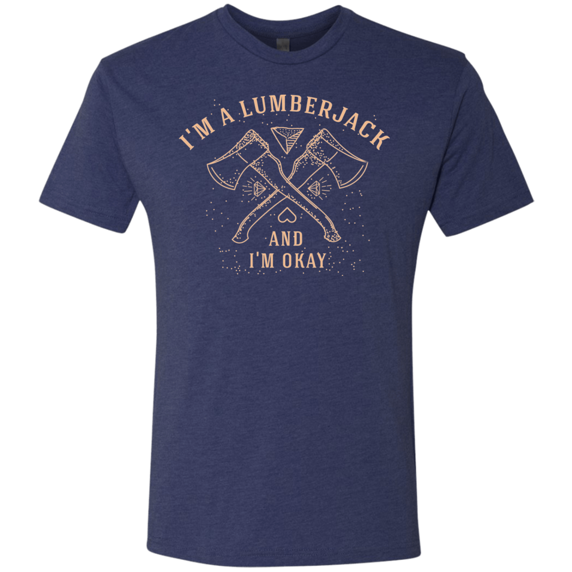 T-Shirts Vintage Navy / S I'm a Lumberjack Men's Triblend T-Shirt