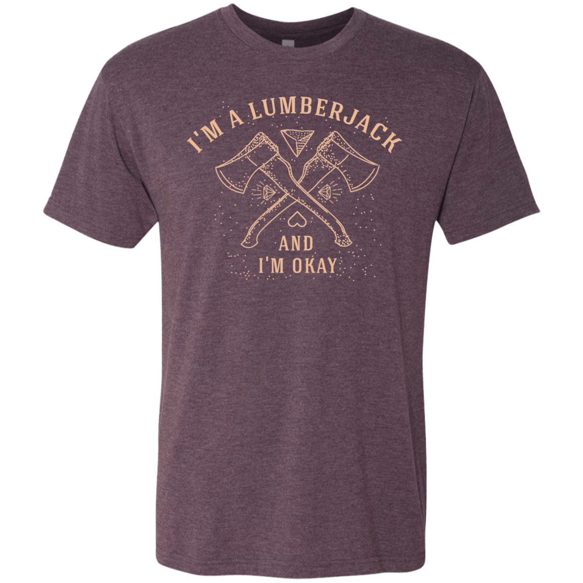T-Shirts Vintage Purple / S I'm a Lumberjack Men's Triblend T-Shirt