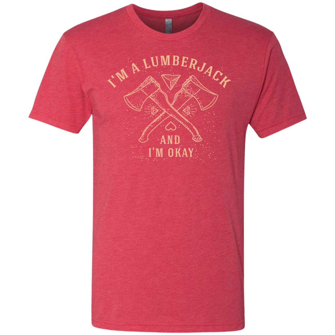 T-Shirts Vintage Red / S I'm a Lumberjack Men's Triblend T-Shirt