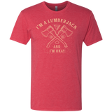 T-Shirts Vintage Red / S I'm a Lumberjack Men's Triblend T-Shirt