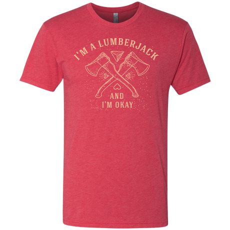 T-Shirts Vintage Red / S I'm a Lumberjack Men's Triblend T-Shirt
