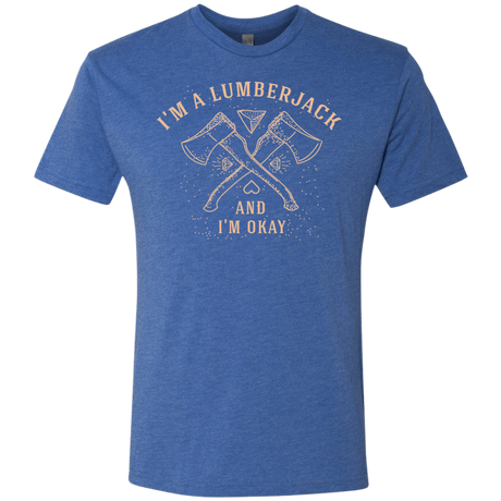 T-Shirts Vintage Royal / S I'm a Lumberjack Men's Triblend T-Shirt