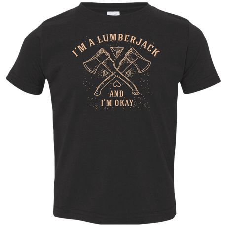 T-Shirts Black / 2T I'm a Lumberjack Toddler Premium T-Shirt