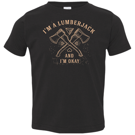 T-Shirts Black / 2T I'm a Lumberjack Toddler Premium T-Shirt