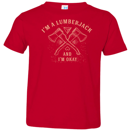 T-Shirts Red / 2T I'm a Lumberjack Toddler Premium T-Shirt