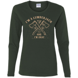 T-Shirts Forest / S I'm a Lumberjack Women's Long Sleeve T-Shirt