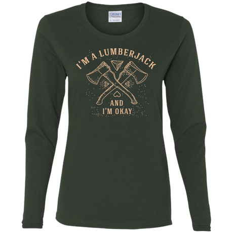 T-Shirts Forest / S I'm a Lumberjack Women's Long Sleeve T-Shirt