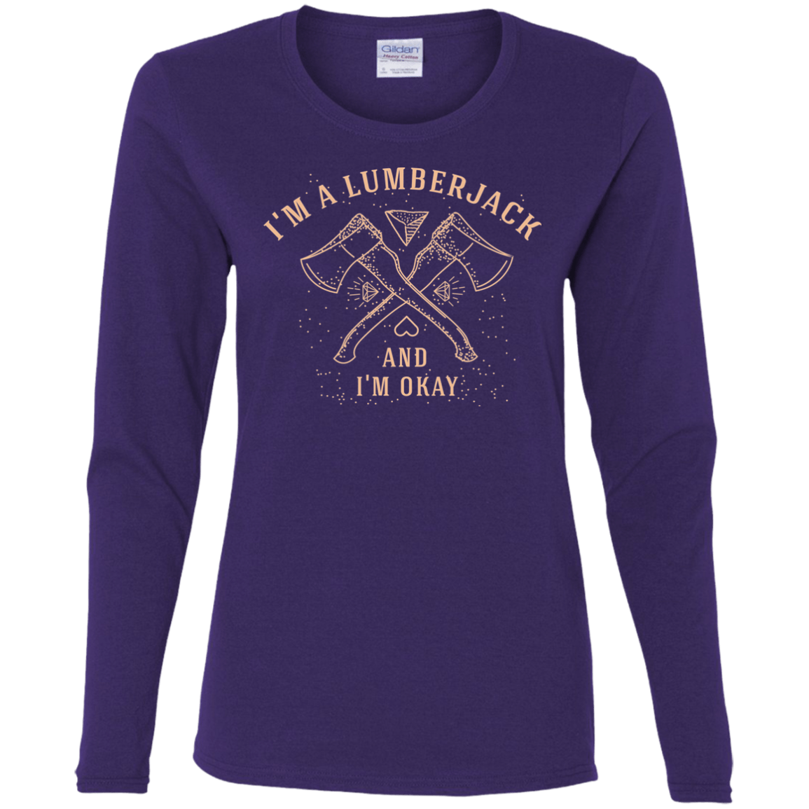T-Shirts Purple / S I'm a Lumberjack Women's Long Sleeve T-Shirt